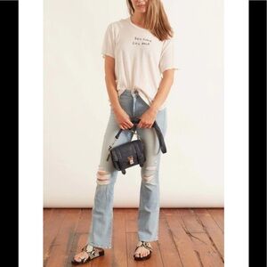 NWT MOTHER The Weekender Jeans in Free Hugs Size 32